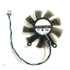 cool 75MM FD8015U12S DC12V 0.5AMP 4PIN Fan Para GTX550Ti HD7850 Gráficos Placa Vídeo Refrigeração Fãs