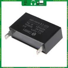 nana Preto 12uF Gerador Capacitor CBB61 12uF 50 60Hz 350VAC Motor Ventilador