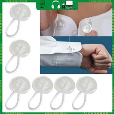 nana 10 Unidades Extensores Colarinho Extensor Botão Elástico Para Camisetas Sociais