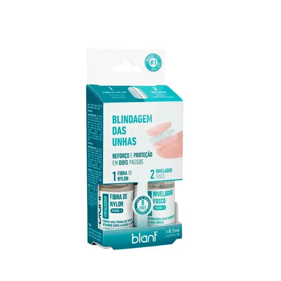 Kit Blindagem Unhas Blant Base Fortalecedora + Niveladora 2 Passos