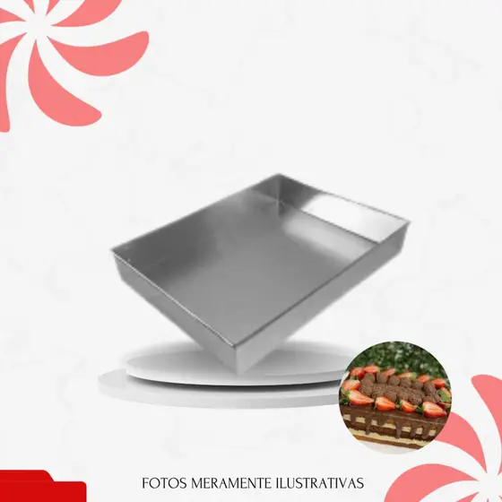 FORMA RETANGULAR BAIXA - 30X22X6
