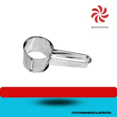 RASPADOR DE CHOCOLATE REDONDO - INOX - 8CM