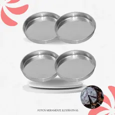 Kit C/4 Formas Redonda Para Bolo - 15x5