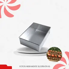 Forma Retangular Para Bolos - 20x15x8