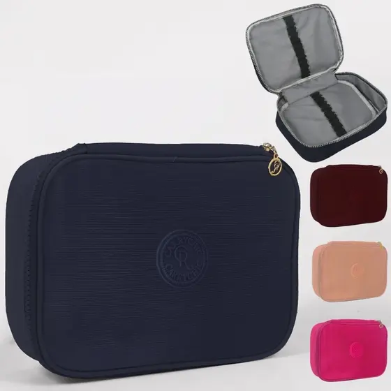 Estojo Bolsa Box Escolar Grande com Alça Para Compartimento para 20 lapis com feche de Ziper Unissex