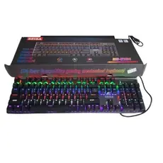 Teclado Gamer Mecânico Led Rgb Usb Pc