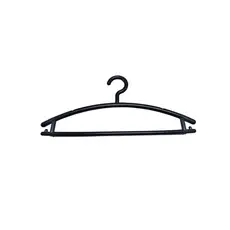 30 Cabides Boutique Luxo Ultra Reforçado Grosso c/15mm Branco ou Preto - Atacado