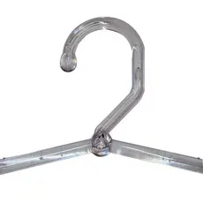 Kit 50 Cabides de 50cm Extra Grande c/Cavas e Antiderrapante Grosso de 12mm-Acrílico ou Preto