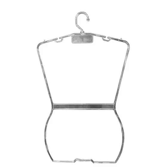 50 Cabide Silhueta Plus Size - Grande  -Adulto Tradicional - 80cm (A) x 40cm (L) x15 mm (E)