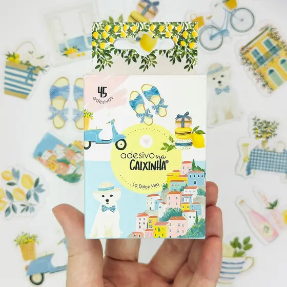 Adesivo na Caixinha - 45 unidades - Adesivo Planner - Álbum Scrapbook - Buendia
