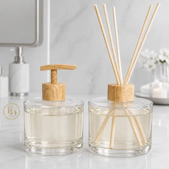 Saboneteira Aromatizador de Ambiente Picolo Transparente com Válvula e Tampa