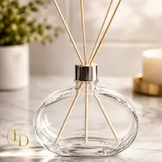 Aromatizador de Ambiente em Vidro Jolie 300ml com Varetas Difusoras