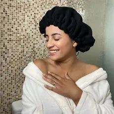 Touca microfibra anti friz com regulador + BRINDE argila | Faixa skincare / faixa maquiagem / touca secagem rápida / touca mágica / toalha mágica / touca pós banho / touca atoalhada / faixa para cabelo/touca atoalhada para cabelo/touca toalha microfribra/