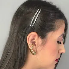 Grampo Strass/Prendedor Minimalista Strass / grampo Minimalista Strass / Hair clip Minimalista Strass / Clip Minimalista Strass / Clipe de Metal Strass