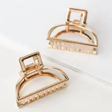 Prendedor Minimalista Meia Lua / Piranha Minimalista Meia Lua / Hair clip Minimalista Meia Lua / Clip Minimalista Meia Lua / Clipe de Metal Meia Lua