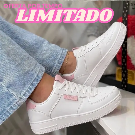 Tênis Feminino Casual Moderno Confortável Macio e Leve Ideal Para Passeio e Trabalho