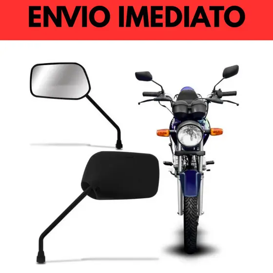 Retrovisor Moto Titan 150 2004 a 2008 Titan 125 1991 a 1999 Modelo original ENVIO IMEDIATO