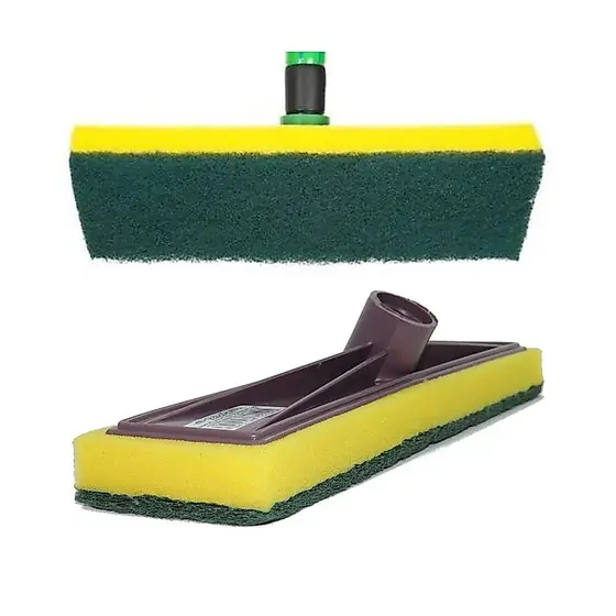 Lava Piso Azulejo Chão Esfregão Limpeza Pesada S/ Cabo Rodo Abrasivo Multiuso Esponja Firme Manual Limpeza Pesada