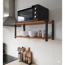 Suporte Para Microondas Prateleira Resistente Nicho Multiuso Forno Cafeteira Air Fryer
