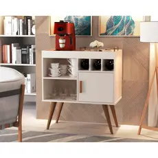 Buffet Aparador Retrô Cantinho do Café Balcão Com Porta Adega Para Garrafas Sala Cozinha Paris