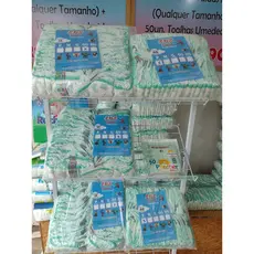 5 Pacotões Fraldas Infantil (Qualquer Tamanho) P (200 un)/M (200 un)/G (200 un)/GG (190 un)  + 50 un Toalhas Umedecidas