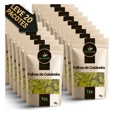Chá de Goiabeira Folhas Pronto para InfusãoExperiência Natural-Com 20 Pacotes