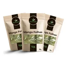 Chá Folhas de Manga Natural Indicadas Para Bebidas Naturais Receba 3 Pacotes