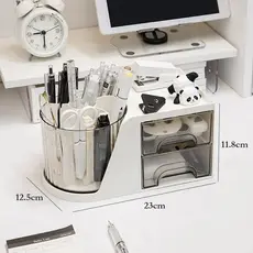 Organizador de Mesa Multiuso com Gavetas Escritório Maquiagem Porta Treco