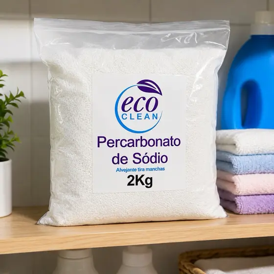 Percarbonato de Sódio 100% Eco clean Puro Limpeza Em Geral Tira Manchas Roupas Brancas 500g/1kg /2kg