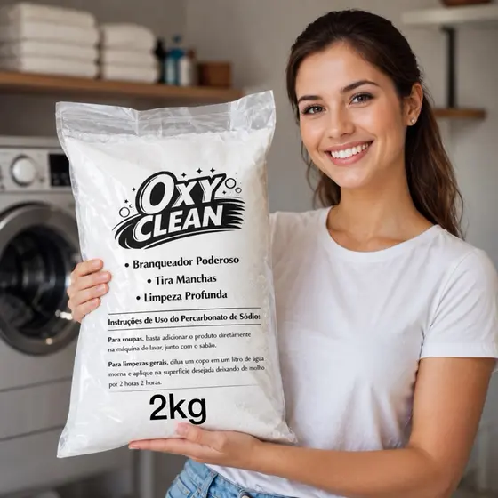 Percarbonato 100% Puro OXY CLEAN 500g/1kg/2kg limpeza geral clareador de roupas Premium Original