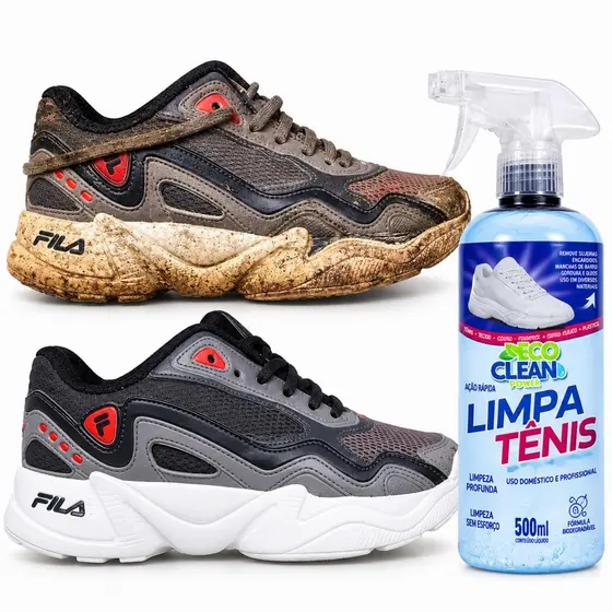 Limpa Tênis Spray Premium Eco Clean Power Limpeza Profunda 500ml