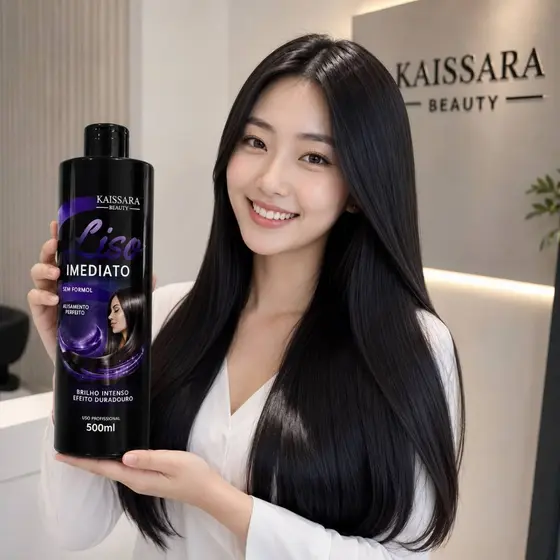 Progressiva Kaissara Beauty 500ML 100% Orgânica Vegana Liso Perfeito Brilho Maciez Envio Imediato