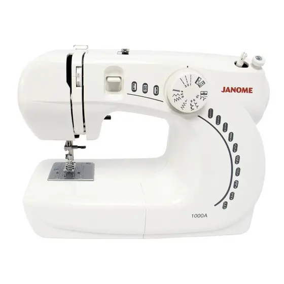 Máquina de Costura Janome 1000A Compacta Portátil Braço Livre