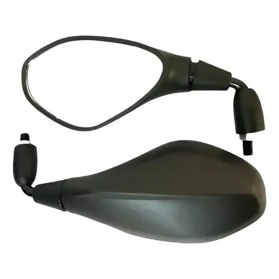 Par de Retrovisor Bmw F800 Haste Curta Rebaixada 90° Convexa