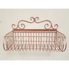 Cesto fruteira De Parede com Arabesco 40x20cm Ideal para sua Cozinha, Balcão, Armario