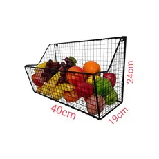Fruteira em Tela 40x19cm Designer inovador, vai deixar sua cozinha moderna e funcional