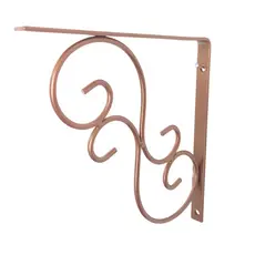 4 Unidades- Mão Francesa Rose Gold Cantoneira Colonial 20x20cm P/ Prateleira reforçada