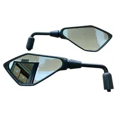 Par de Retrovisor Modelo Kawasaki Z400 Rebaixado Haste Curta ou Média Rosca Honda