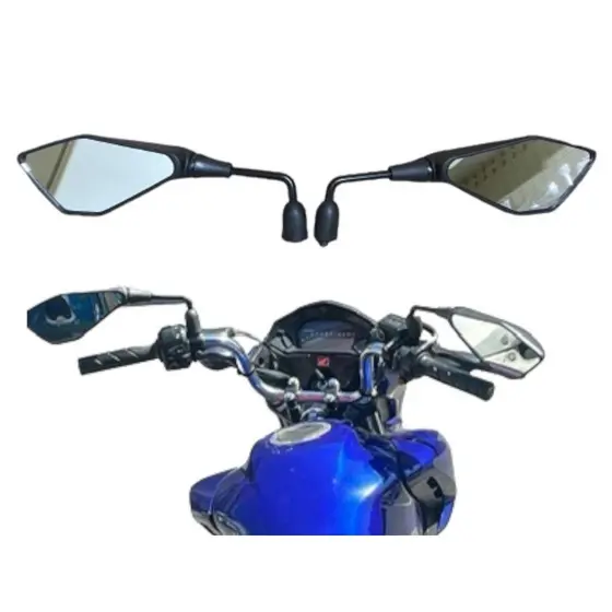 Retrovisor Kawasaki Z400 Rosca Honda Yamaha Haste Longa 100° Rebaixado