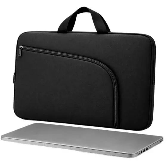 Capa De Notebook Case 15,6 Preta Com Alça Bolso