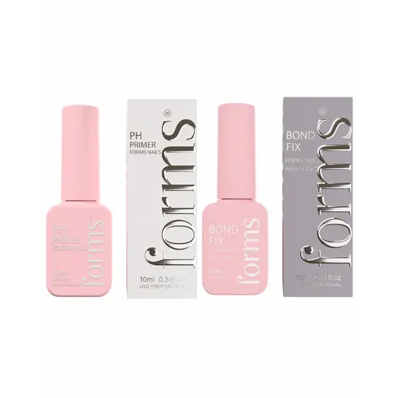 Kit Preparação Unhas Ph Primer Desidratador + Bond Fix Fixador Para Unhas Forms Livre Hema e Tpo