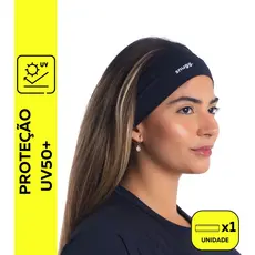 Faixa Cabelo Headband Snugg Wear Elástica Proteção UV50+ Suor Corrida Ciclismo Beach Tennis Academia