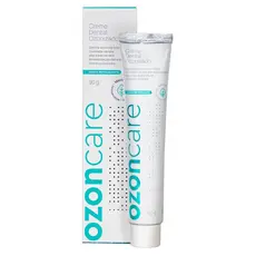 CREME PASTA DENTAL OZONIZADO SEM FLUOR VEGANO MENTA 90GR NATURAL DENTES SENSIVEIS COMBATE CARIE