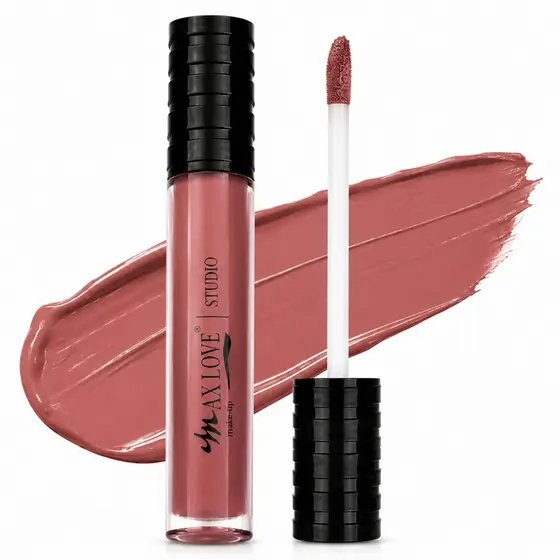 Batom Líquido Matte Max Love Studio 24H / 30H Nude | Alta Pigmentação, Longa Duração e Não Craquela