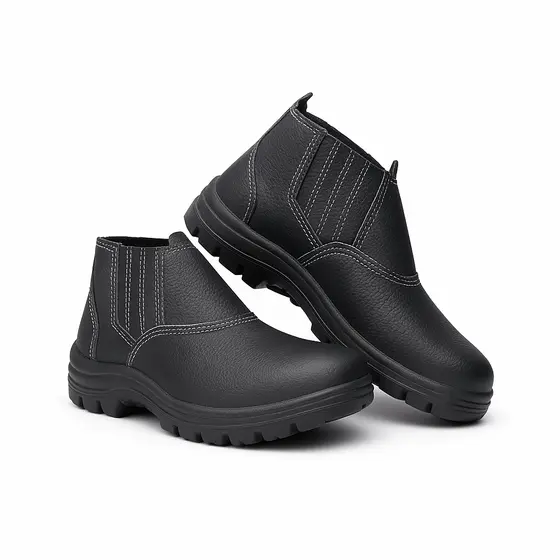Bota De Segurança Botina Para Trabalhos Pesados Bico PVC com CA