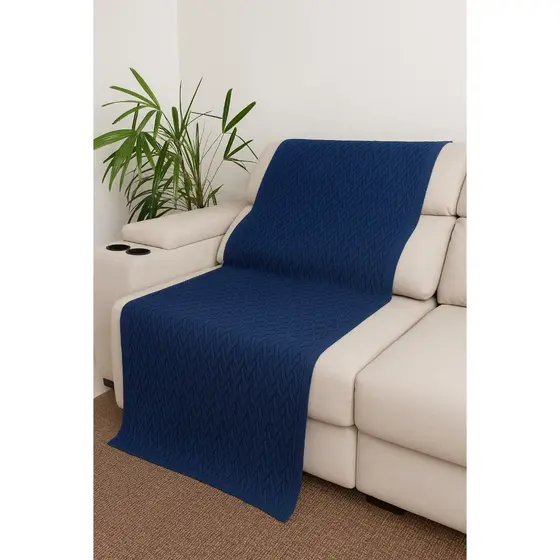 Manta Peseira de Tricot Para Sofá Poltrona Cama 180x60 Tricot Premium Decorativo