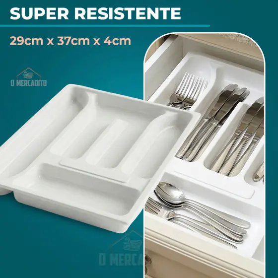 Organizador de Gaveta Porta Talheres 37cm