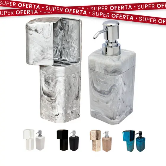 PROMO ✅ Kit Porta Escovas e Porta Shampoo Sabonete Líquido