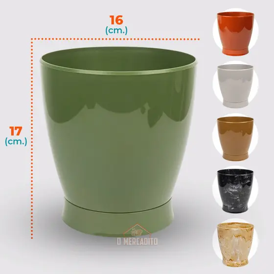Vaso Marmorizado Pequeno Plantas e Flores Prato Rosqueável Flores Jardim Decorativo Sala