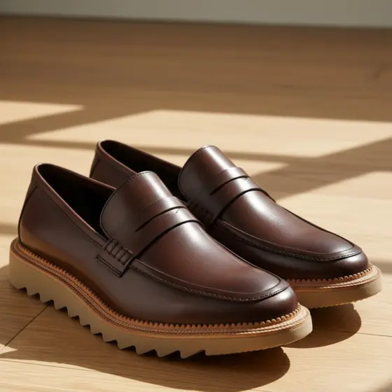 Sapato Masculino Loafer Social Couro Nobre Solado Tratorado Premium Dia a Dia Mocassim da Moda